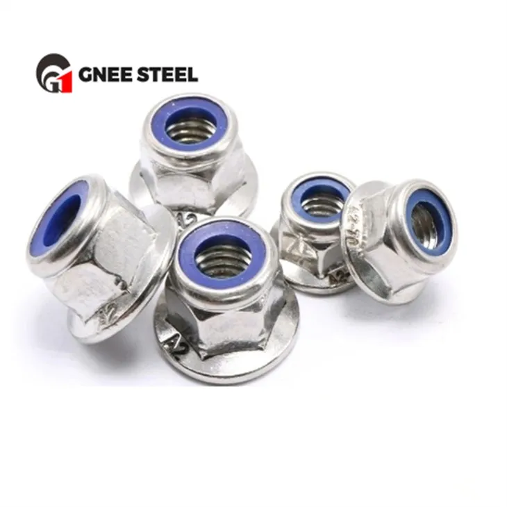 DIN 1663 হেক্স ফ্ল্যাঞ্জ নাইলন লক নাট