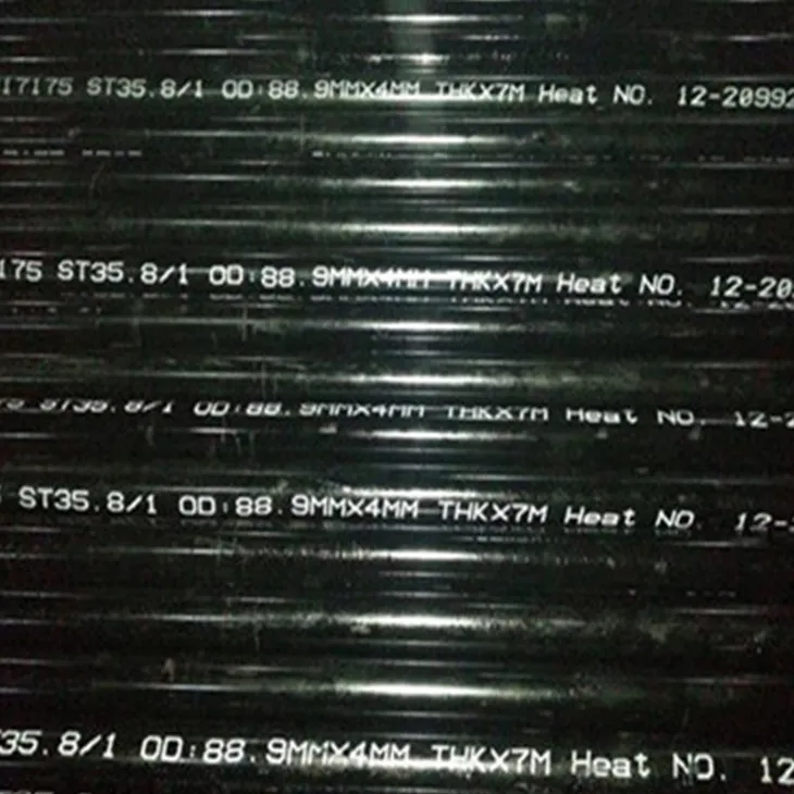 DIN 17175 St35.8 বিজোড় কার্বন ইস্পাত পাইপ