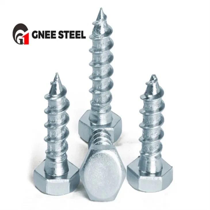 SS316 হেক্সাগন হেড হেক্স কাঠের স্ক্রু